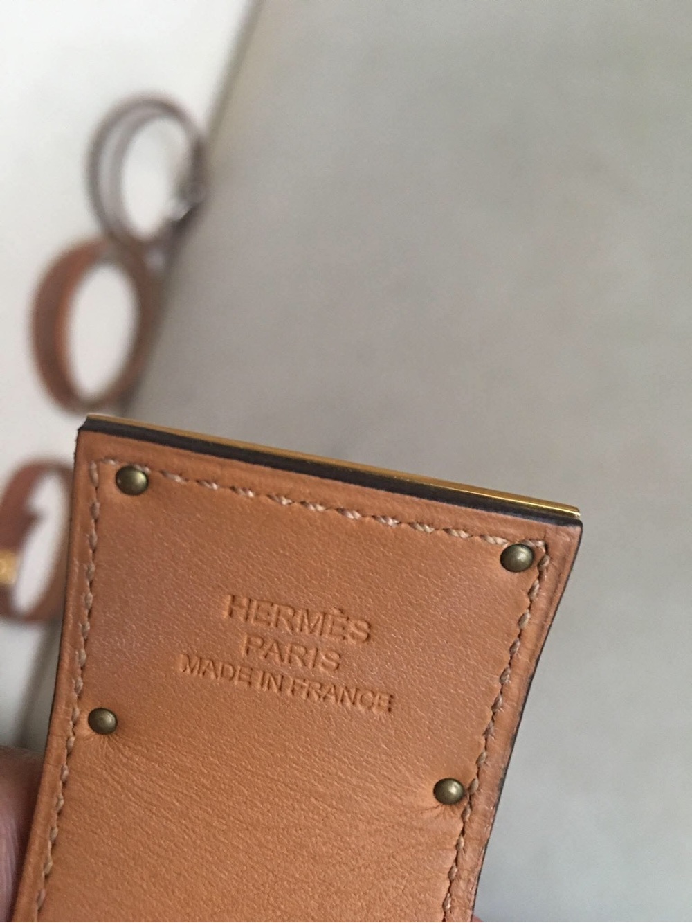Hermes Turquoise Leather DOG Bracelet with Gold Hardware - Picture 15 of 16
